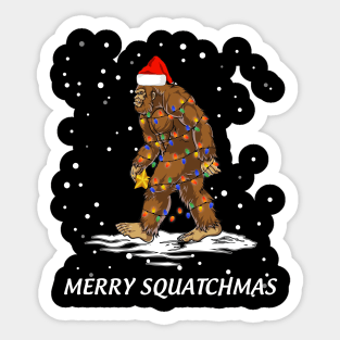 Merry Squatchmas Sticker